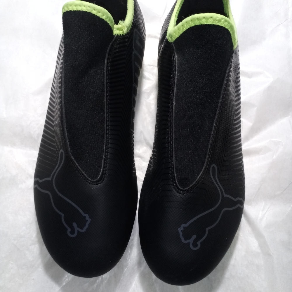 Puma Black and Lime Green Athletic Shoes